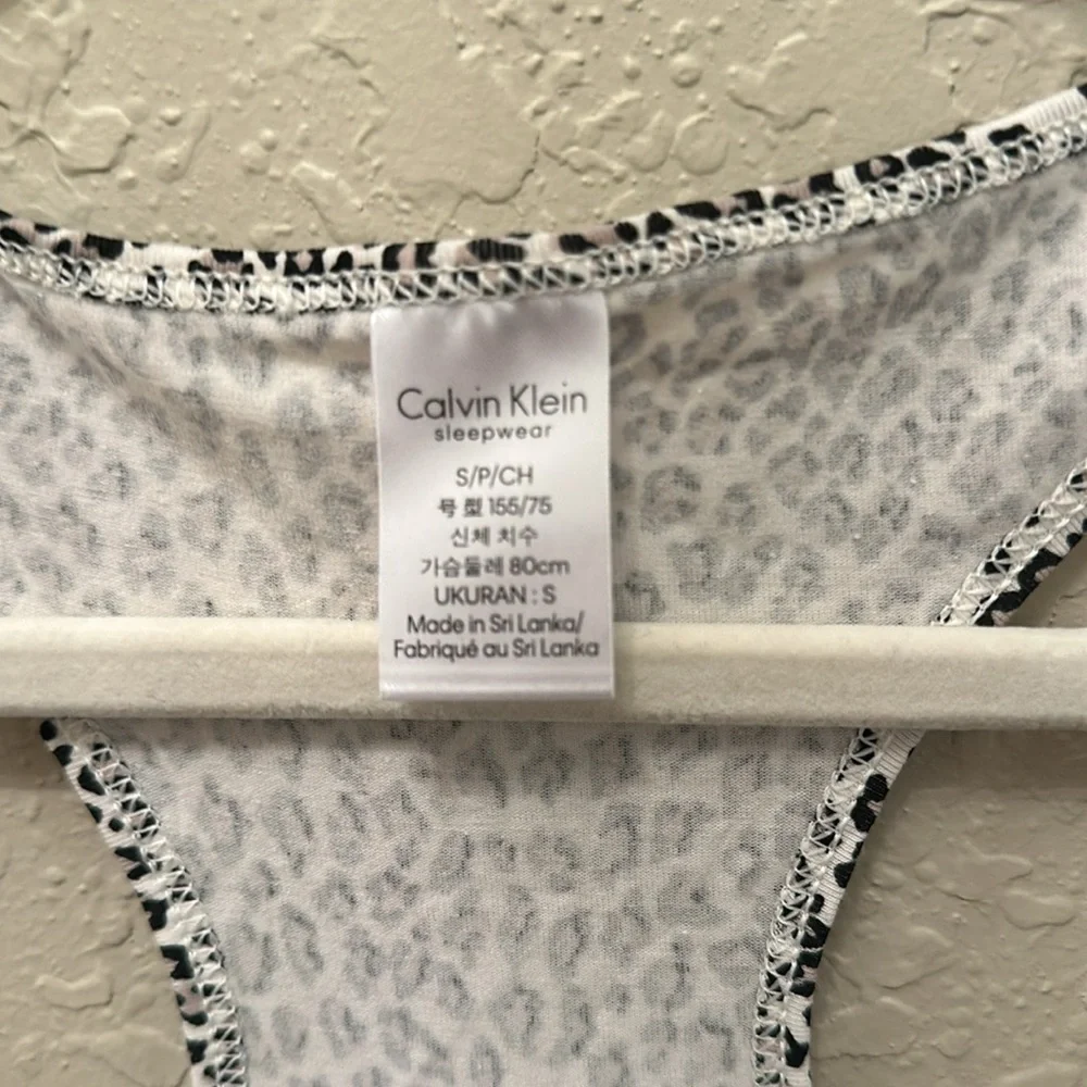 Calvin Klein cheetah print pajama tank